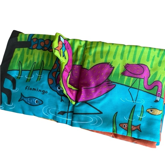 Melissa and Doug K’s Kids Wild Animals Soft Activity Book Baby Boy Girl 0+ - Picture 3 of 11